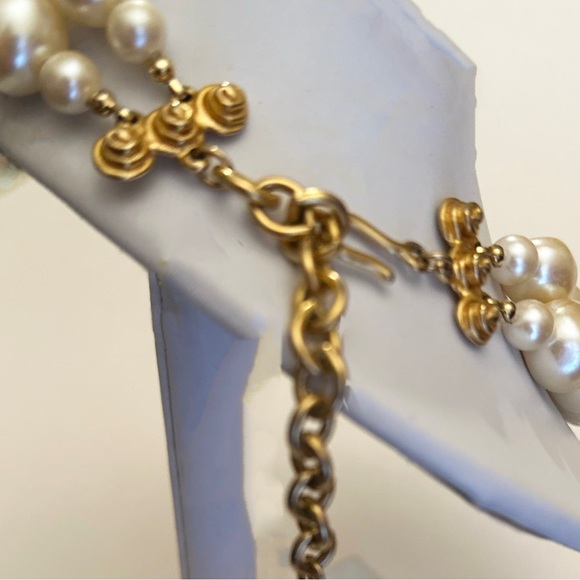 Carolee Original Necklace Romantic Faux Rich Double strand Pearl Necklace Unisex - Picture 6 of 11